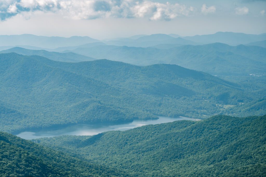 Mountains and a river