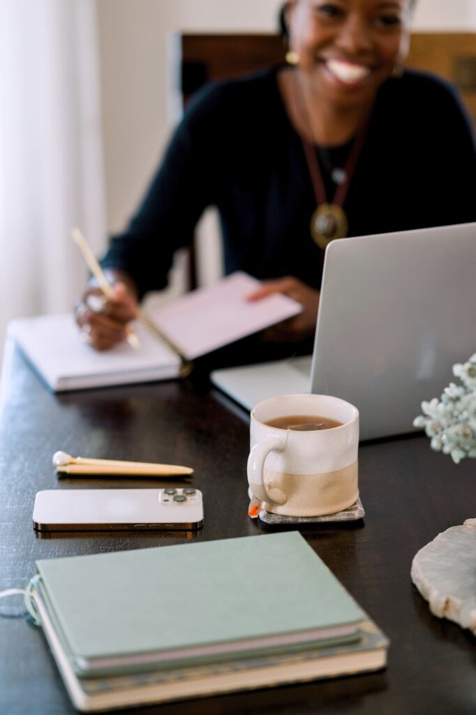 Woman in meeting