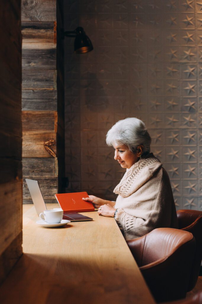 Woman on computer