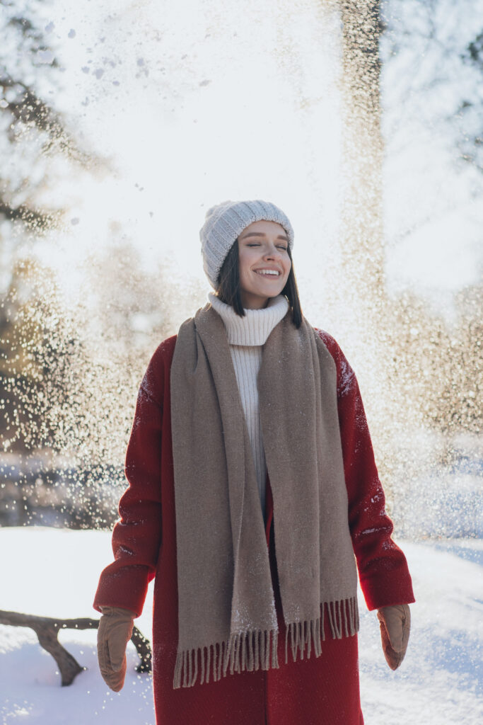 Woman smiling